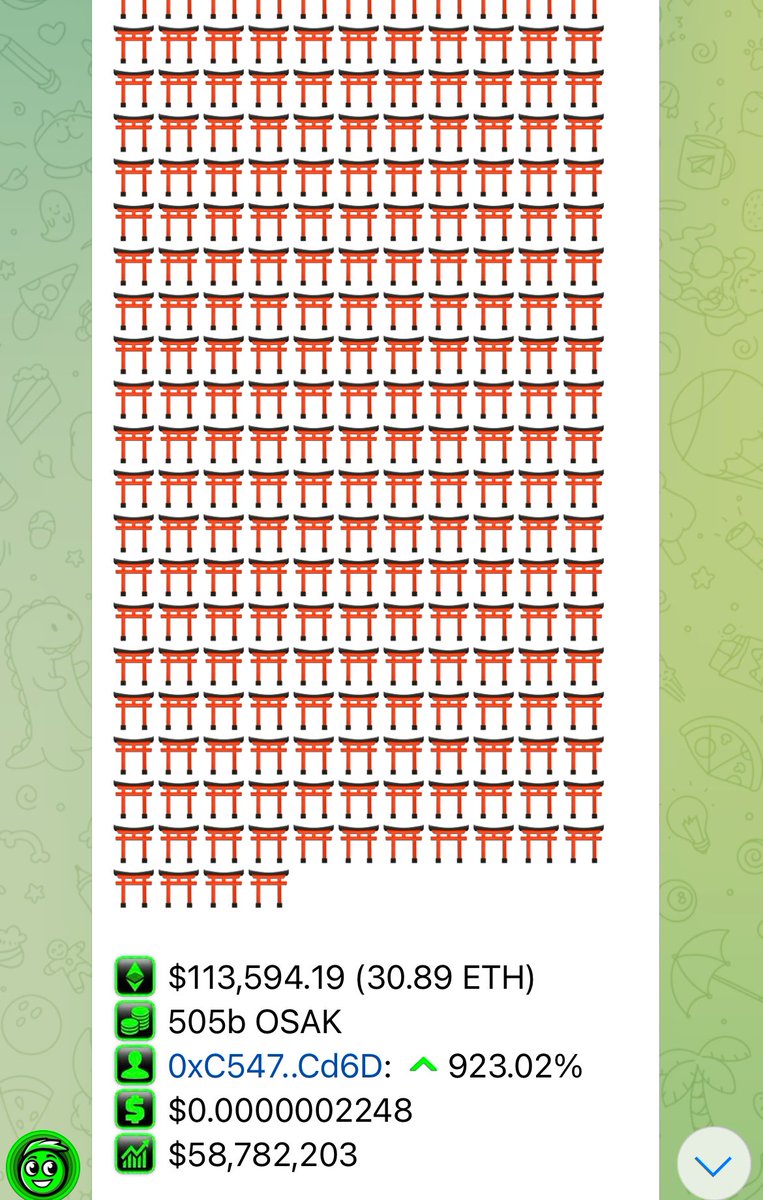 Booooom💣
Yesterday’s over 110k purchase on $OSAK while BTC retracement🔥
Seems somebody knows more, than others. Just saying.🤷🏼‍♂️

I FEEL BE⛩️ER