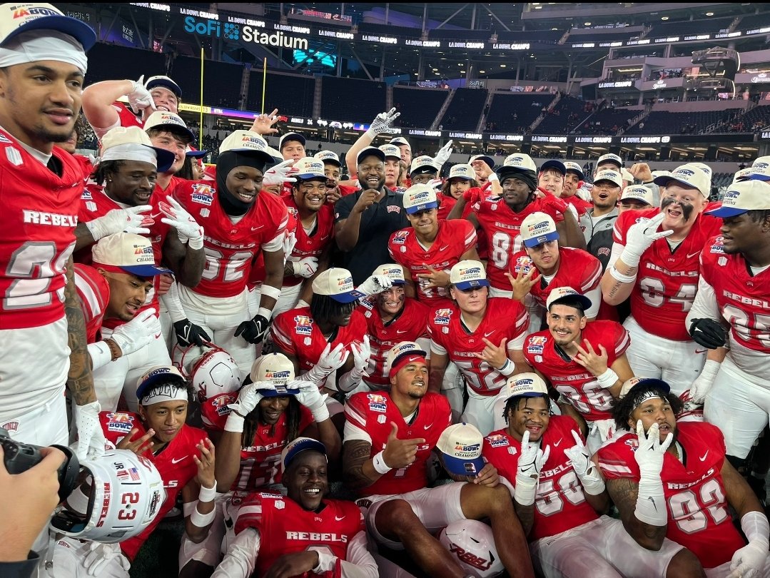 UNLV Football 11-3
LA Bowl Champions 🏆 
<a href="/unlvfootball/">UNLV Football</a> 
#rebelfamily #teamworkmakesthedreamwork