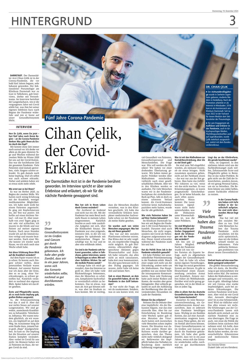 Die Corona-Pandemie begann vor fast 5 Jahren. Im Interview mit <a href="/Echo_Online/">Echo Online</a> blicken wir zurück, aber auch nach vorne.