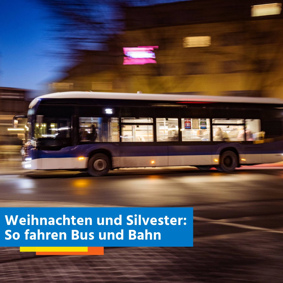 +++ #Weihnachten &amp; #Silvester: So fahren Bus und Bahn +++

Die Feiertage stehen vor der Tür!

🚌🚋  Hier geht's zu den Feiertagsfahrpläne des #JenaerNahverkehr und der #JES Verkehrsgesellschaft: tinyurl.com/Weihnachtsfahr…

🎄Habt eine schöne Weihnachtszeit und gute Fahrt!
