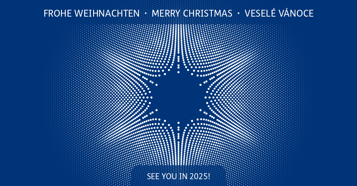 As the year wraps up, we want to wish all our customers, partners &amp; followers a joyful holiday season! 

Our offices will be taking a festive break from Dec 23rd &amp; will reopen on Jan 6th - ready to dive into an exciting 2025!

#froheweihnachten #happyholidays #veselévánoce