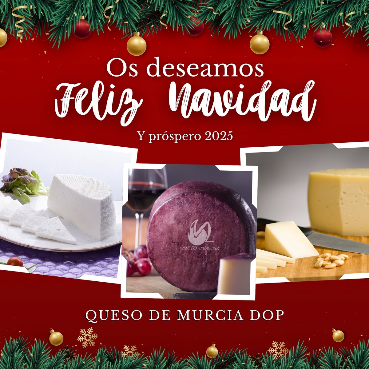 🧀🎄✨ ¡La Navidad sabe mejor con Queso de Murcia DOP! ✨🎄🧀

¡Felices fiestas y próspero Año Nuevo! Gracias por elegir lo mejor para compartir con los tuyos. 🎁🌟

#QuesoDeMurciaDOP #SaborNavideño #TradiciónEnTuMesa #FelicesFiestas