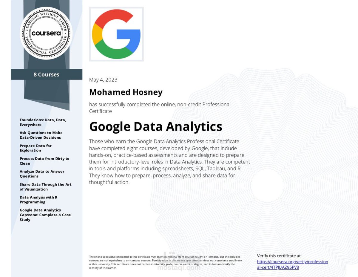 c_4et's tweet photo. 📌 فرصة تأتي في السنة مرة

دورة تحليل البيانات من  Google  

المدة : 6 شهور 
التعليم : تحليل البيانات بإستخدام Power pi
التكلفة : مجانية تمامًا من موقع جوجل الرسمي
الشهادة : متوفرة معتمدة

الرابط : https://t.co/mS4bmDms9T