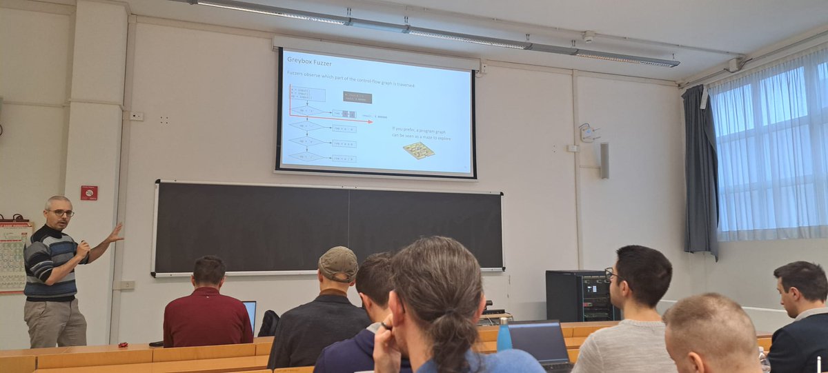 Flavio Toffalini (@tregua87) on Twitter photo Another day sharing our latest findings in #fuzzing and #js at #unive! Thanks, <a href="/pietroferrara/">Pietro Ferrara</a>, for the very interesting discussion! Another day sharing our latest findings in #fuzzing and #js at #unive! Thanks, <a href="/pietroferrara/">Pietro Ferrara</a>, for the very interesting discussion!