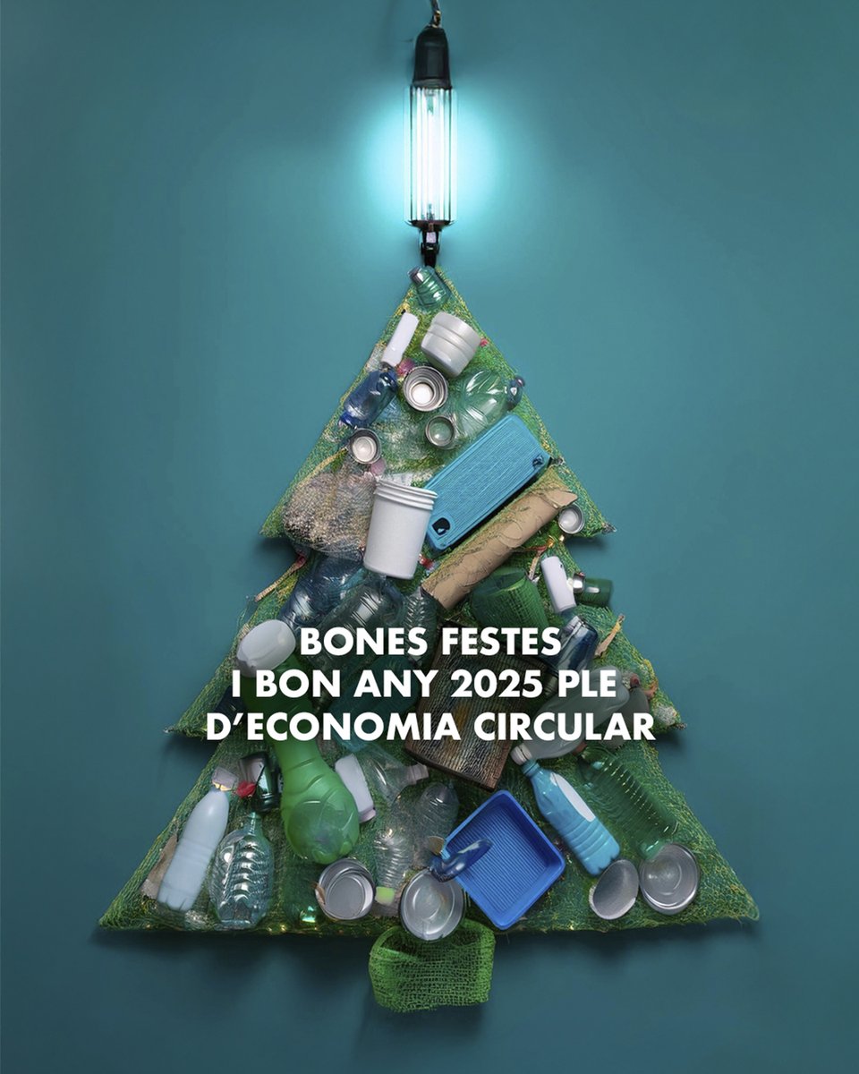 ♻️🎄Des  de #Ecoindústria, volem desitjar-vos unes festes plenes d'alegria, esperança i compromís. 🌍 Aquest 2025, treballem junts per un futur més  sostenible, apostant per l’ #EconomiaCircular com a motor de canvi.
