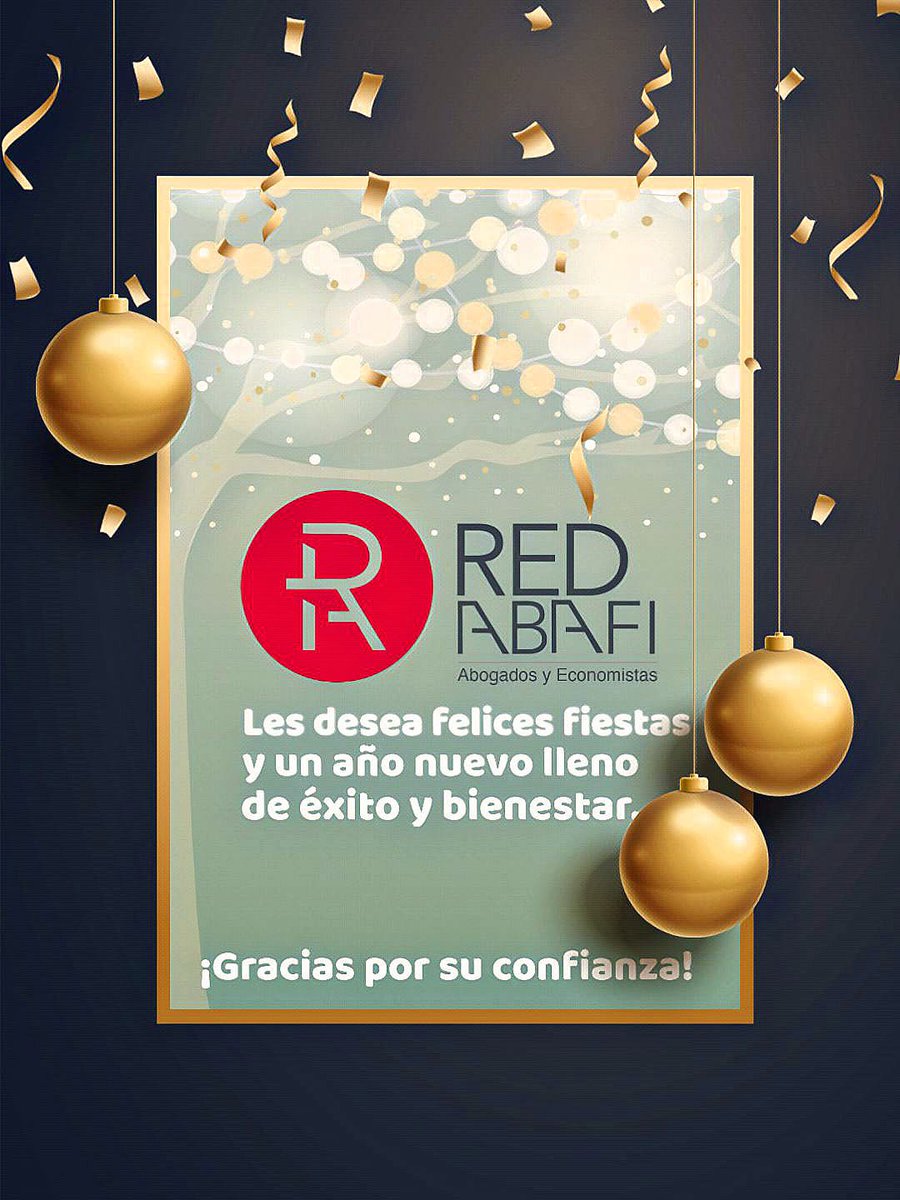 Red_Abafi's tweet photo. 🎄✨ Un año más, todas las personas que formamos RED ABAFI Abogados y Economistas os deseamos unas felices fiestas y un próspero año nuevo.
#FelizNavidad #REDABAFI #feliz2025 #equipoREDABAFI https://t.co/1dIvVsg4cD