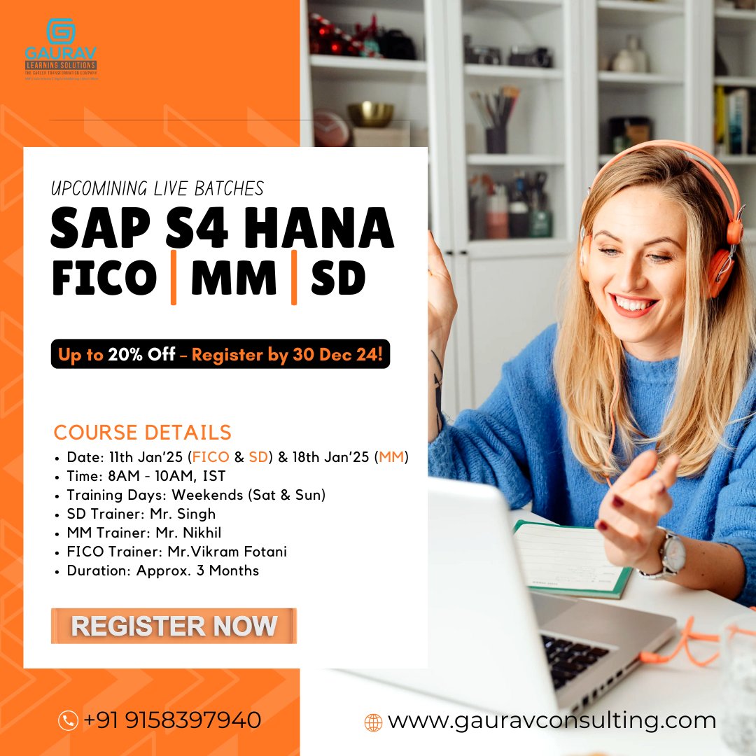 saphanacourses's tweet photo. Hurry up! SAP FICO/MM/SD Live Batches Seats Filling Fast!
Register now: https://t.co/VzBrKuvoPF
#SAPTraining #SAPCareer #Upskill #SAPFICO #SAPMM #SAPSD #S4HANA #TechGrowth #LiveTraining #CareerReady https://t.co/oLHnn8FLWz