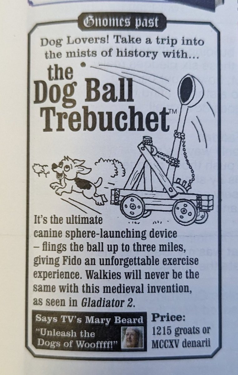 Ed Freshwater #TeamKip (@edfreshwater) on Twitter photo .<a href="/PrivateEyeNews/">Private Eye Magazine</a> that's not a trebuchet though, is it.
It's a catapult for a dog. Dogapult perhaps, trebuchet certainly not.
You've ruined everything. Merry Christmas. .<a href="/PrivateEyeNews/">Private Eye Magazine</a> that's not a trebuchet though, is it.
It's a catapult for a dog. Dogapult perhaps, trebuchet certainly not.
You've ruined everything. Merry Christmas.