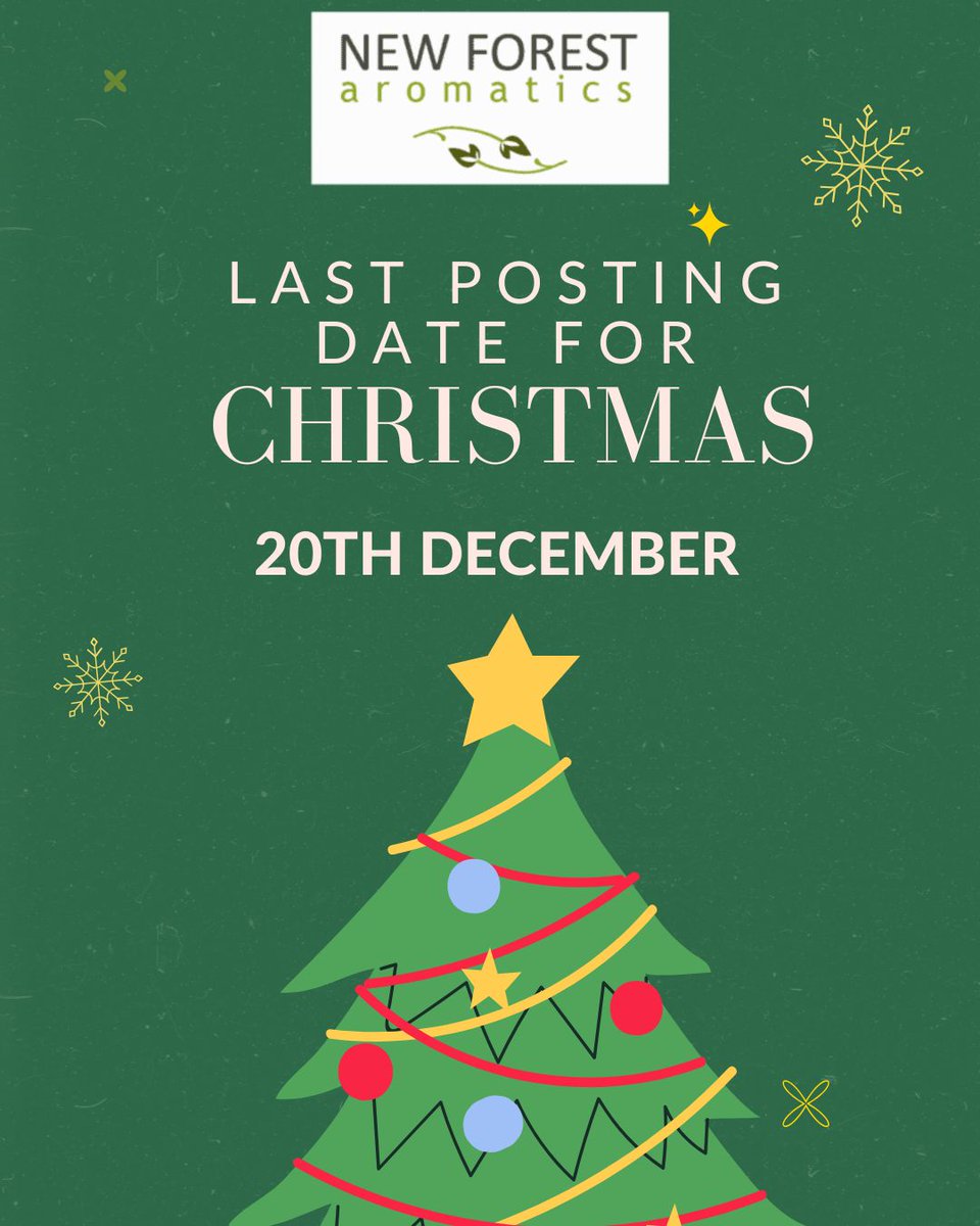 Our last posting date for orders is 20th December but do remember that even after that date if you're looking for a last-minute gift we have gift cards of various values available on our website. 
vist.ly/3mq9qhp
#Christmasgifts #NewForestMarque