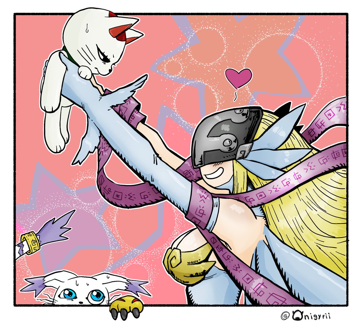 commissions open! 
#digimon #デジモン #turbogranny  #Commission #anime #dandandan #Angewomon #tailmon #gatomon