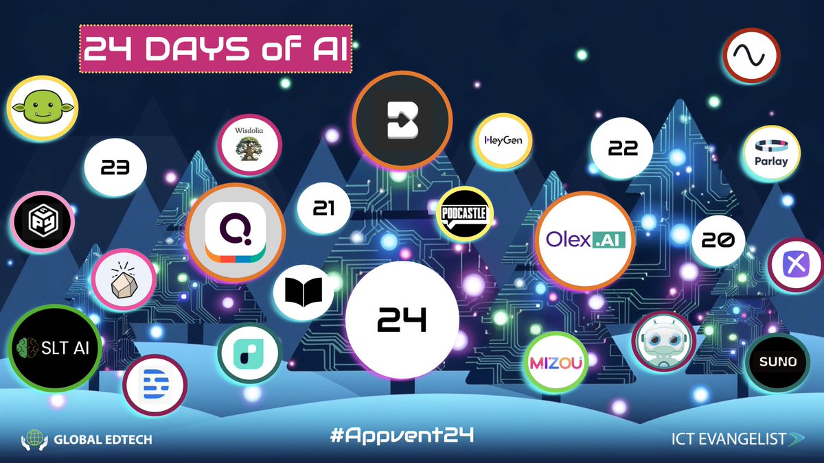 Day 19 of #24DaysOfAI - AI powered revision with Wisdolia

global-edtech.com/day-19-of-24da…

#Appvent #AiInEdu #AiInEducation #EdTech #Appvent24 #24DaysOfAI
