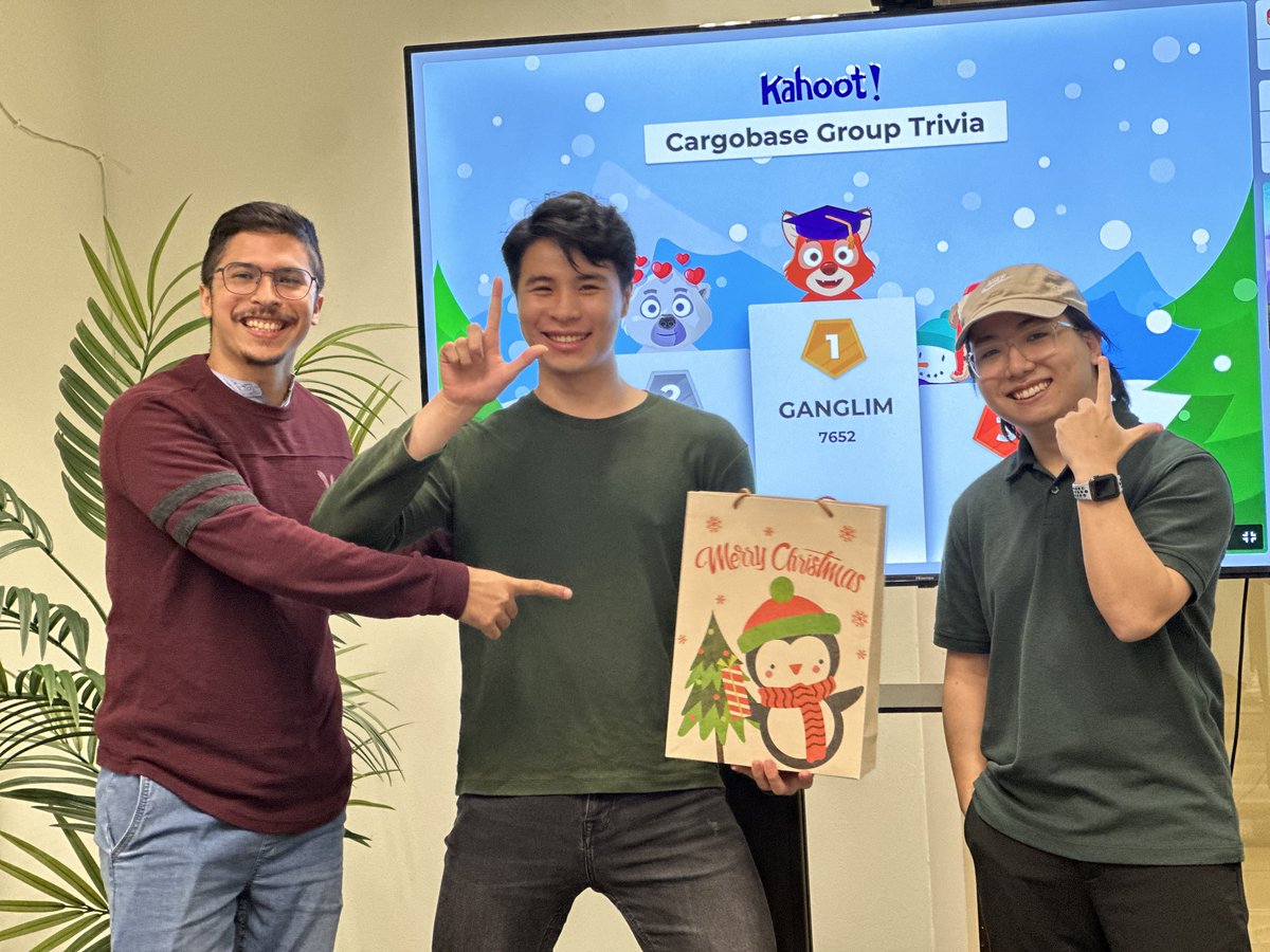 Cargobase's tweet photo. Our Malaysia team wrapped up 2024 with a Christmas office #party! 🎄🇲🇾  From trivia games that tested our general knowledge to a lively Secret Santa exchange and a delicious Christmas-themed dinner, the evening was genuinely festive, filled with laughter and fun. https://t.co/4xlalDhgZM