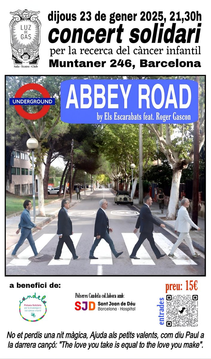 Nacex (@nacex_) on Twitter photo 📢Concierto solidario en beneficio de <a href="/PulserasCandela/">Asociación Pulseras Candela</a> y Hospital Sant Joan de Déu en <a href="/LuzdeGasClub/">Luz de Gas</a> a favor de la investigación del cáncer infantil.
Escanea el QR del cartel y consigue tu entrada solidaria. ¡Te esperamos!
blog.nacex.es/2024/nacex-apo… 📢Concierto solidario en beneficio de <a href="/PulserasCandela/">Asociación Pulseras Candela</a> y Hospital Sant Joan de Déu en <a href="/LuzdeGasClub/">Luz de Gas</a> a favor de la investigación del cáncer infantil.
Escanea el QR del cartel y consigue tu entrada solidaria. ¡Te esperamos!
blog.nacex.es/2024/nacex-apo…