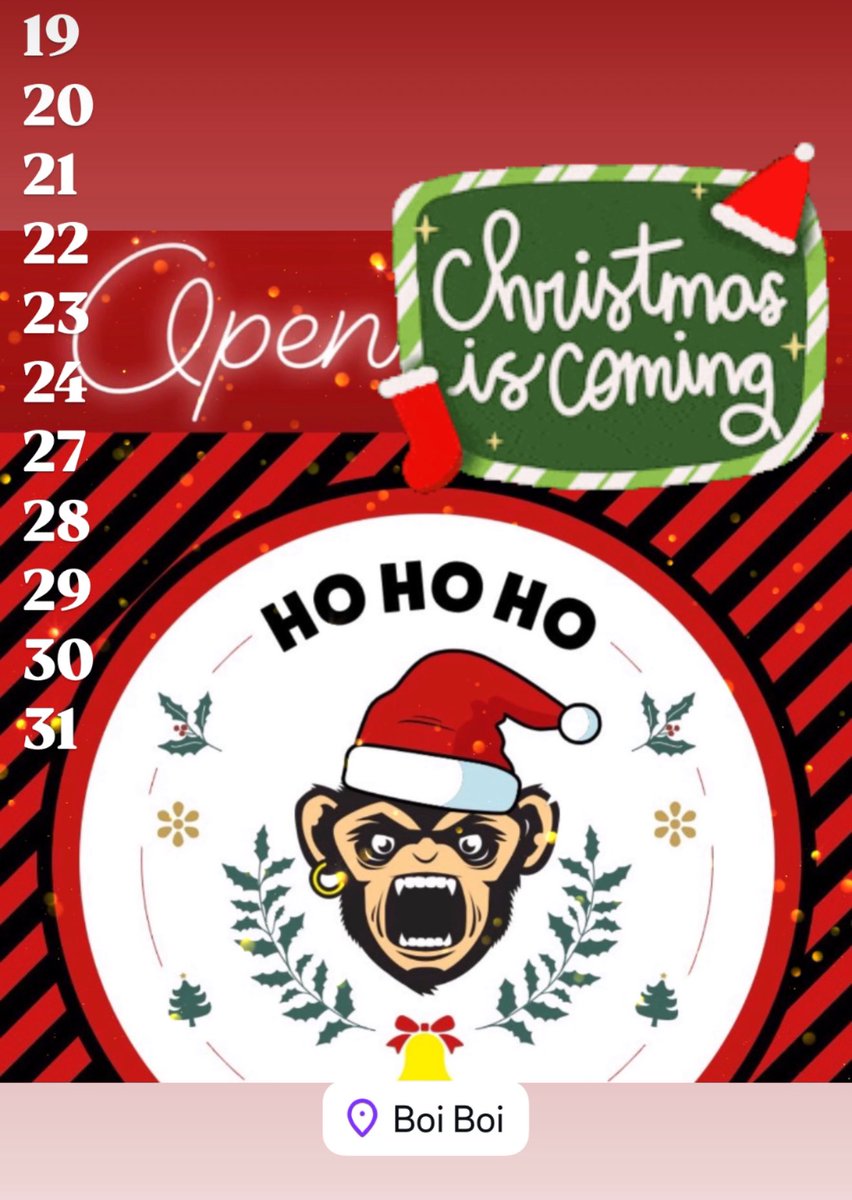 Fijne kerstdagen! In de stemming komen? Boek via boiboi.com