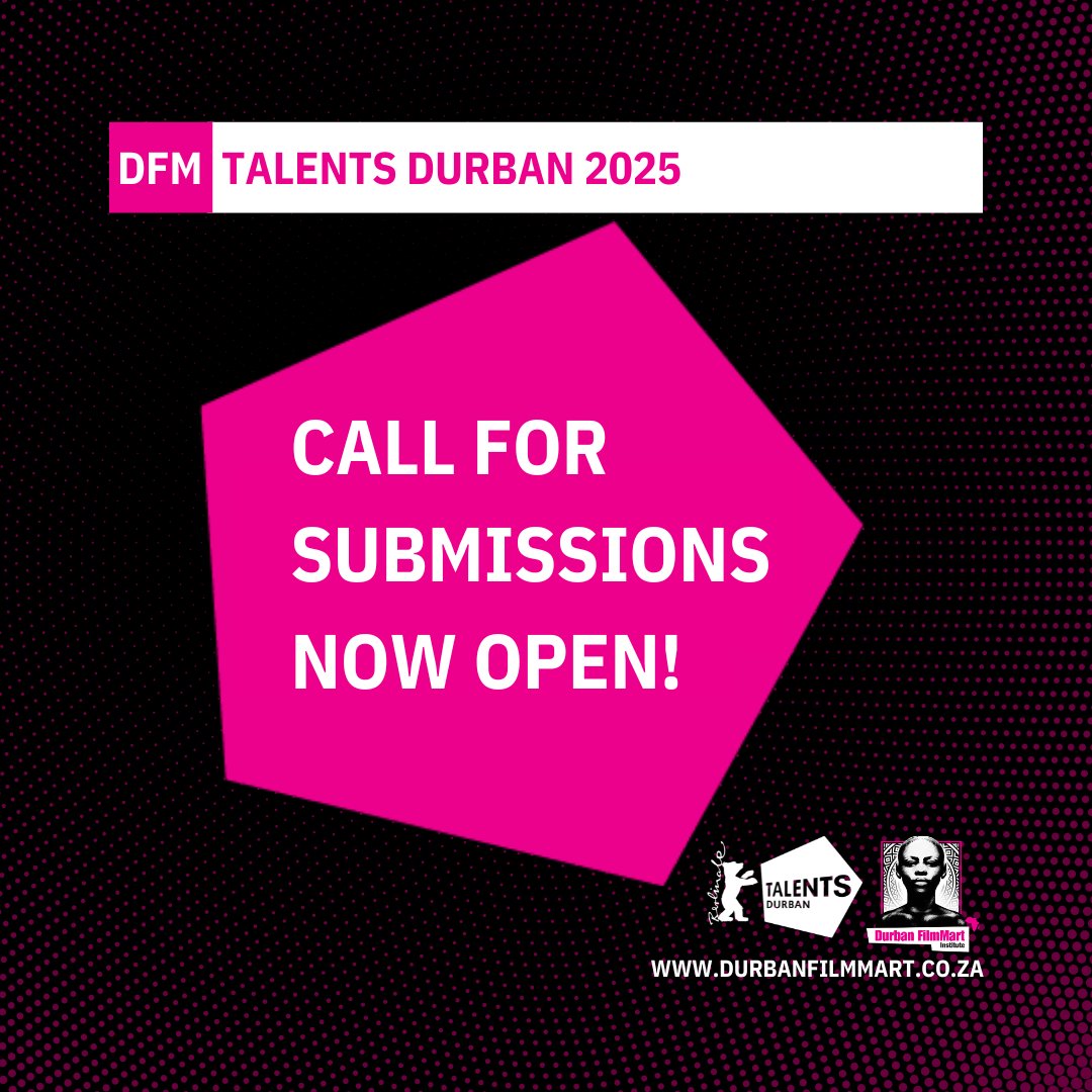 Talents Durban Call For Submission Now Open!
.
Visit durbanfilmmart.co.za/talents-durban… for more information.
.
📷 Submission Deadline: 09 February 2025
📷 Don’t miss out—apply now!
📷 APPLY HERE: berlinale-talents.de/bt/launchpad/i…
.
#filmmaking #africa #cinema #TalentsDurban #TalentPress #DFM