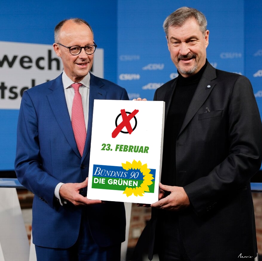 Ich wähle Grün. 🫵 Du auch?