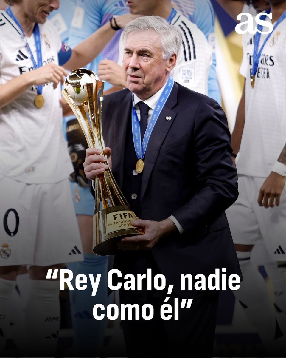 diarioas's tweet image. 🥇 Ancelotti se convirtió en el entrenador con más títulos de la historia del Real Madrid

❤️ La prensa mundial, rendida al italiano tras la Intercontinental

⁉️ ¿Es el mejor de la historia del fútbol?