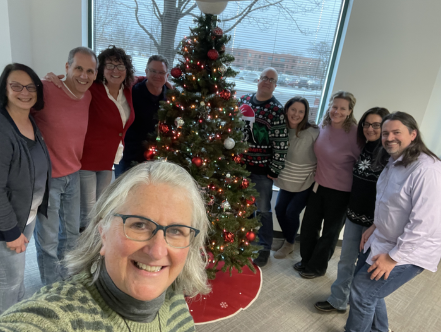 Take a look at the beautiful holiday decorations <a href="/ellucianinc/">Ellucian</a>’s Rochester employees set up!