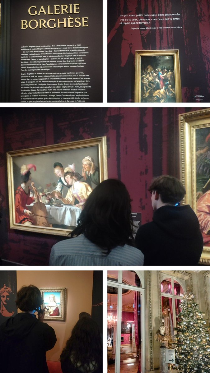 AFranzetti78's tweet photo. En cette dernière semaine avant Noël, les Terminales #italien #LVC du lycée La Folie Saint James @VilledeNeuilly ont visité l exposition "Chefs d'oeuvre de la villa Borghese" au musée #JacquemartAndre.
@acversailles @LV_Versailles https://t.co/Ch8fjoxOFF