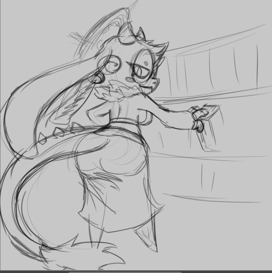 un sketch que espero terminar ... algun dia XD... no pude resistirme y tenia que hacer a toriel que no es toriel