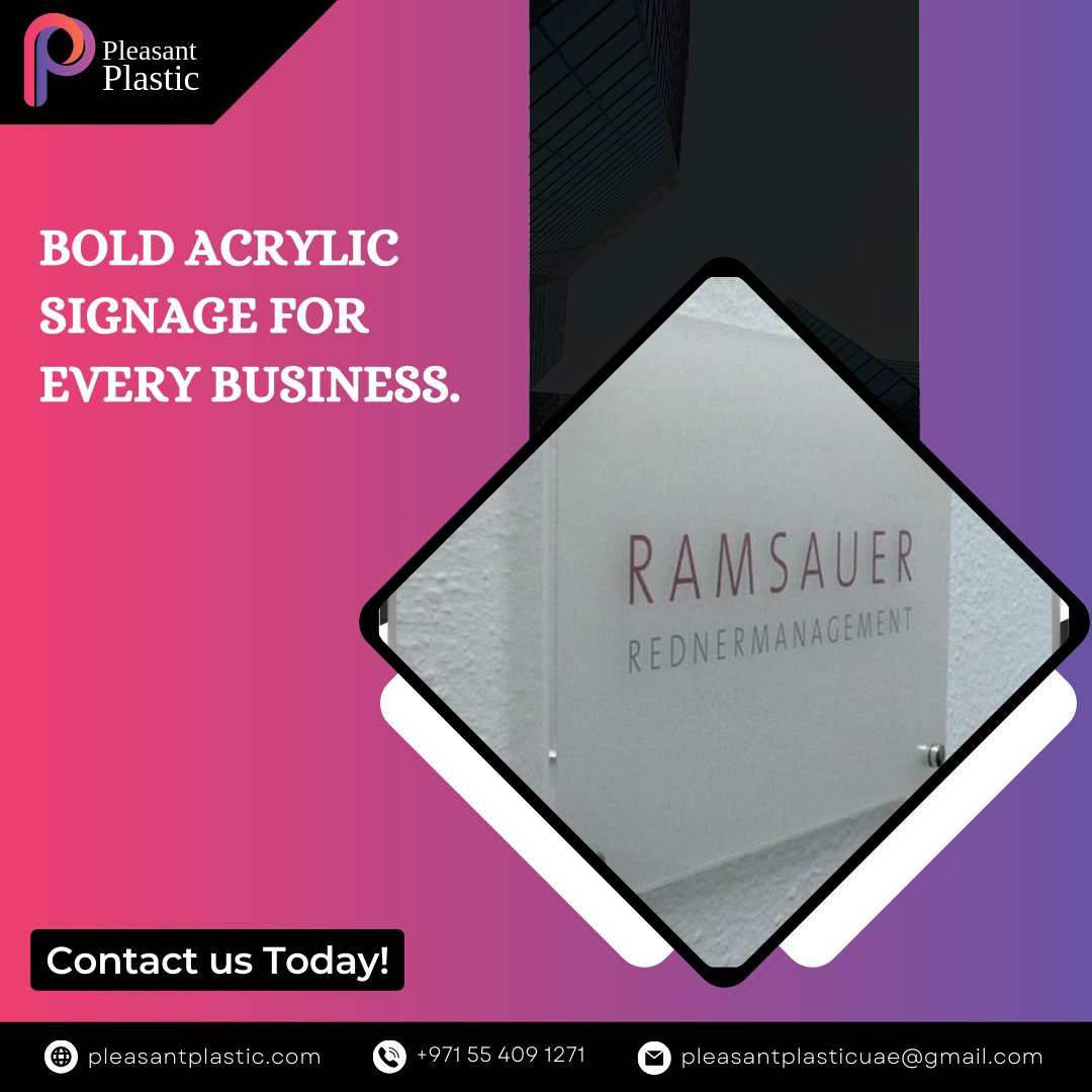 PleasantPlastic's tweet image. Make a lasting impression with custom acrylic signage tailored to suit your business needs.
Visit us at: pleasantplastic.com

#pleasantplastic #acrylicframes #photodisplay #homedecoruae #interiorideas #photoofthedayuae #wallartdesign #acrylicart #uaeshoppingonline