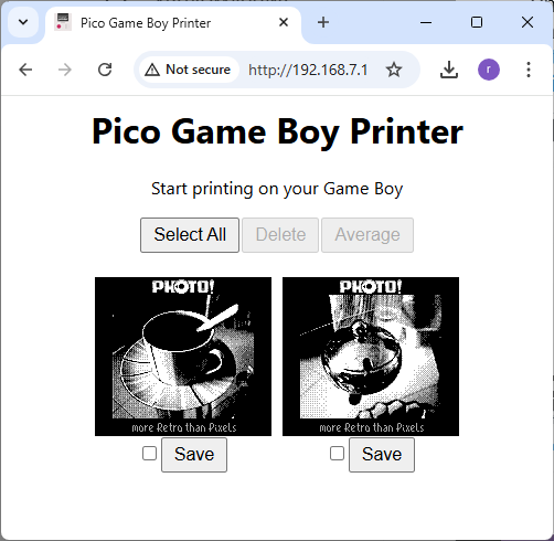 I finally released the first version of the "Pico GB Printer" game boy printer emulator, which you can use with your PC or iPhone. In first place it is intended to work with Photo! - the Game Boy Camera custom ROM, but should also support any other game. github.com/untoxa/pico-gb…