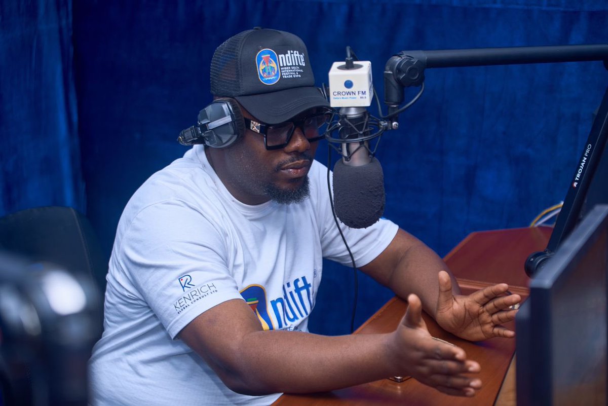 nigerdeltafest's tweet photo. Earlier this morning, we arrived at Crown radio station, 89.9 FM, to inform the public of our forthcoming Niger Delta Festival, scheduled to take place b/w the 20th-22nd of Dec, 24, at Warri city, Nigeria. We are excited of the feedback we’ve received so far. 

Join us tomorrow! https://t.co/LBPt8R5QXS