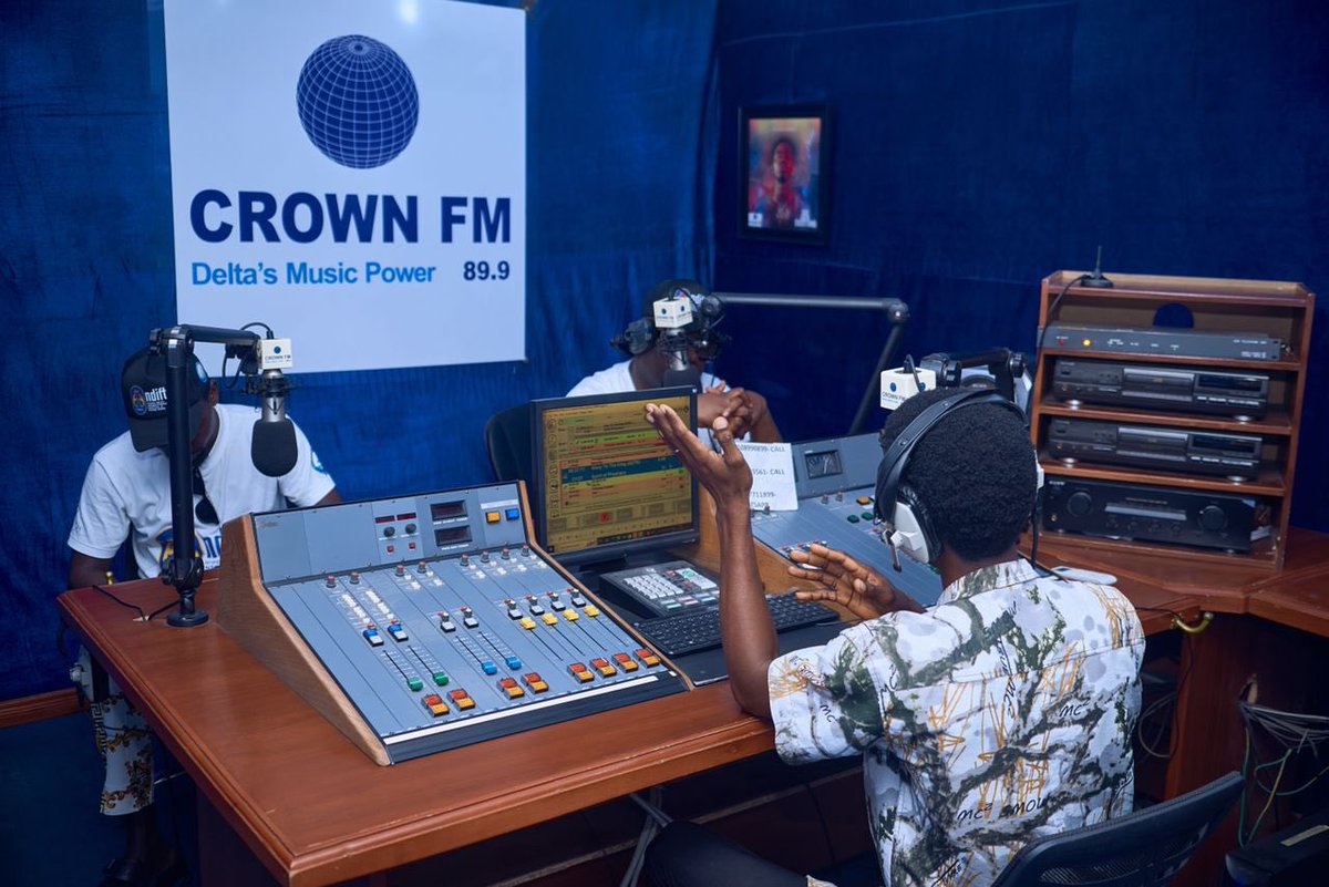 nigerdeltafest's tweet photo. Earlier this morning, we arrived at Crown radio station, 89.9 FM, to inform the public of our forthcoming Niger Delta Festival, scheduled to take place b/w the 20th-22nd of Dec, 24, at Warri city, Nigeria. We are excited of the feedback we’ve received so far. 

Join us tomorrow! https://t.co/LBPt8R5QXS