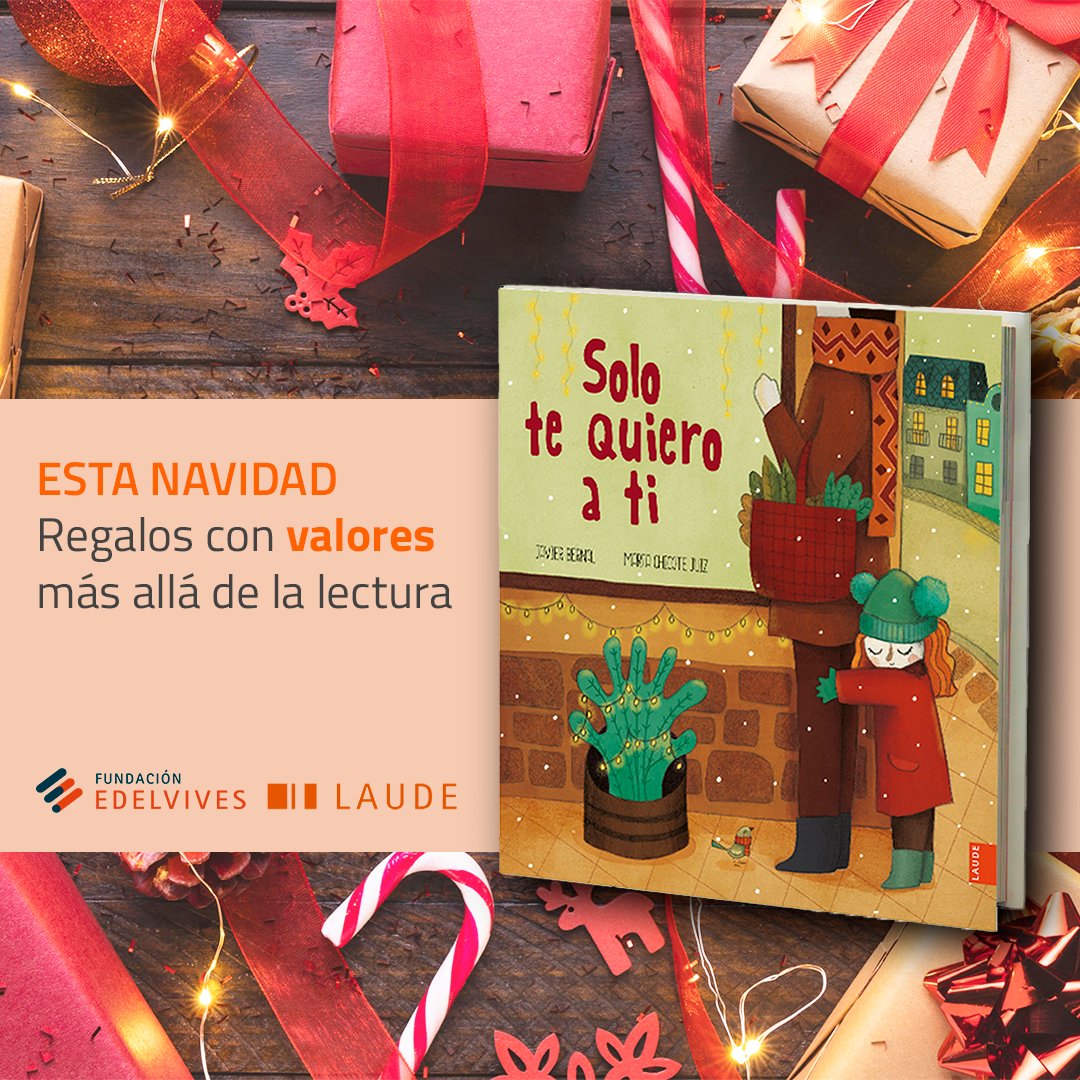 Ediciones Laude (@laude_ediciones) on Twitter photo ¿Quieres saber cuál es el mejor regalo🎁 de #Navidad?
Tendrás que leer "Solo te quiero a ti", de <a href="/javibernalruiz/">javibernalruiz</a>.
Un cuento ambientado en época navideña, perfecto para niños y niñas de 4 a 7 años.
Si no lo tienes, añádelo en la carta ✉️ a Papá Noel🎅bit.ly/4iwKQ1H ¿Quieres saber cuál es el mejor regalo🎁 de #Navidad?
Tendrás que leer "Solo te quiero a ti", de <a href="/javibernalruiz/">javibernalruiz</a>.
Un cuento ambientado en época navideña, perfecto para niños y niñas de 4 a 7 años.
Si no lo tienes, añádelo en la carta ✉️ a Papá Noel🎅bit.ly/4iwKQ1H