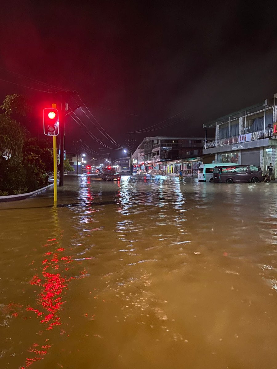 DMO_Samoa's tweet photo. Updated from the Land Transport Authority monitoring team. 
1) Fagalii Ford - only high vehicles can cross
2) Fugalei - Flood levels impacting access to the area https://t.co/4j3gbTAIW4