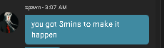 Requir3's tweet photo. spawnkill is extorting niggas on cmg at 3am I am in tears bro 😭 https://t.co/bQDQhUeL9r