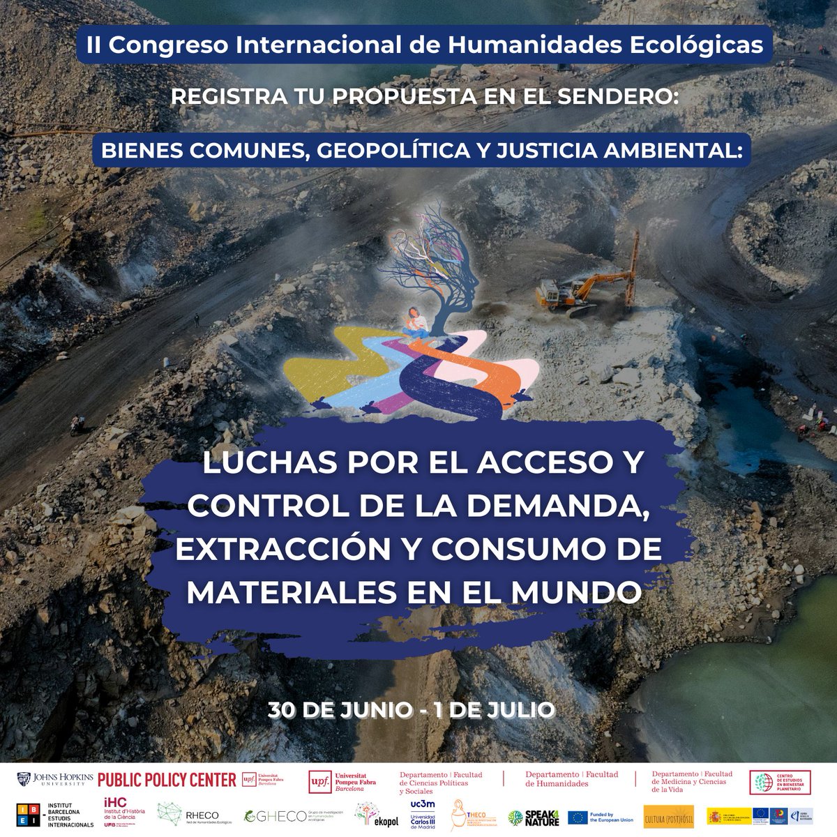 Martijn Vlaskamp (@martijnvlaskamp) on Twitter photo ¡Buscamos propuestas para el 2º Congreso de #HumanidadesEcológicas #CIHE2025
Con el <a href="/IBEI/">Institut Barcelona d'Estudis Internacionals</a> coordinamos el sendero sobre “Bienes comunes, geopolítica y justicia ambiental”
📅 Fecha tope: 15/01/2025
🌐 En castellano o inglés
🔗 Más información: bit.ly/48GmnCv ¡Buscamos propuestas para el 2º Congreso de #HumanidadesEcológicas #CIHE2025
Con el <a href="/IBEI/">Institut Barcelona d'Estudis Internacionals</a> coordinamos el sendero sobre “Bienes comunes, geopolítica y justicia ambiental”
📅 Fecha tope: 15/01/2025
🌐 En castellano o inglés
🔗 Más información: bit.ly/48GmnCv
