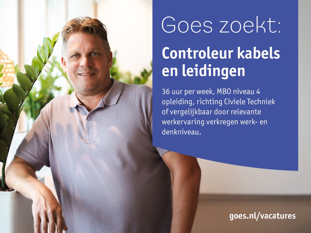 Als Controleur kabels en leidingen controleer jij ons grond- en straatwerk . Je begint met het bekijken van graafmeldingen en kijkt of deze haalbaar zijn 🔧🧐.Meer weten of solliciteren (tot en met 5 januari)? Ga naar 👉
werkenbijdebevelanden.nl/vacature/contr…