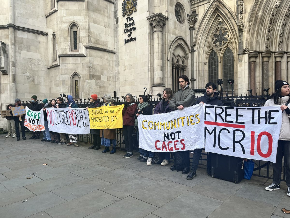 A two day appeal starts today at the Royal Courts of Justice for the #manchester10.