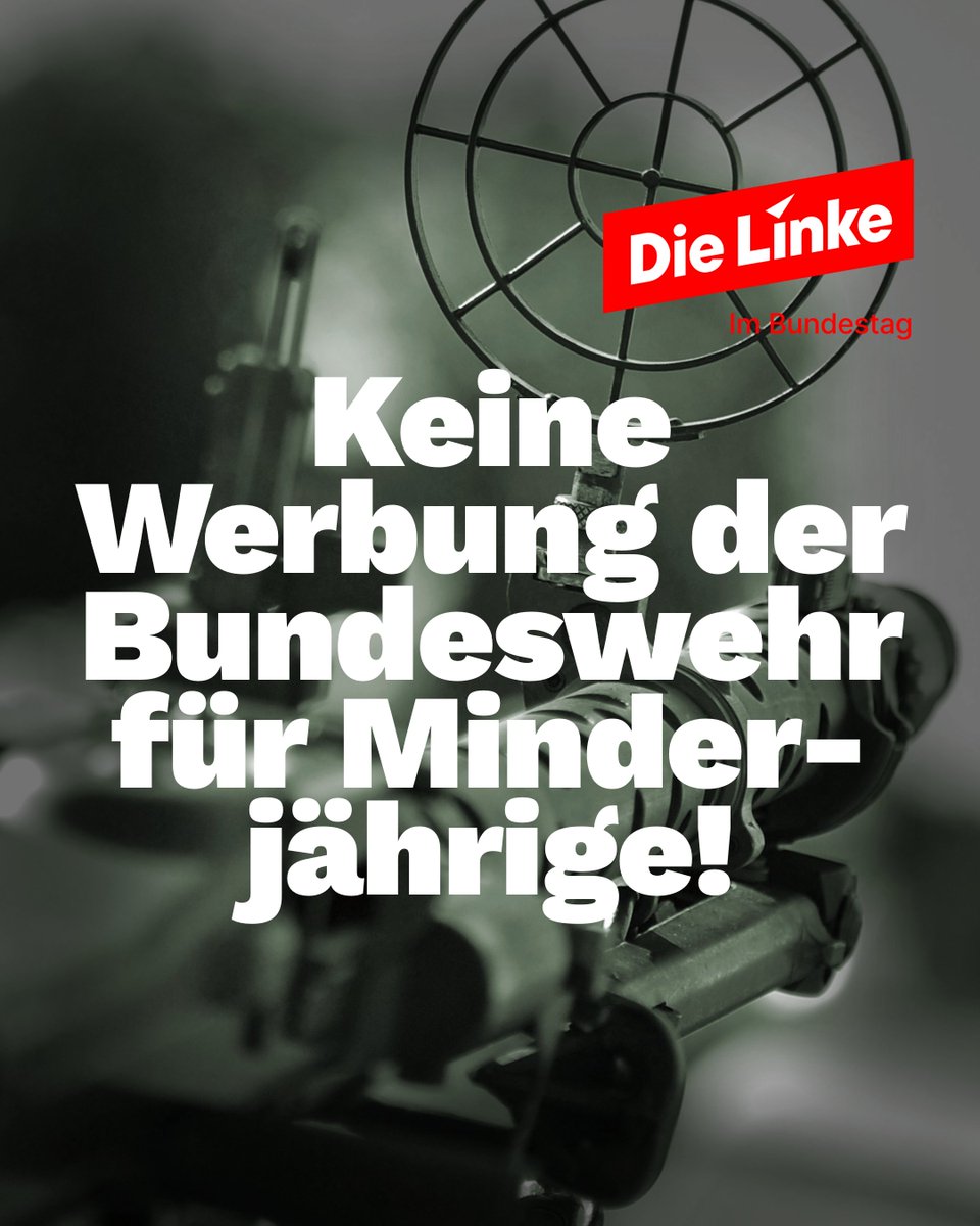 Die Bundeswehr verschickt Werbung an Minderjährige, die UN kritisiert das. Trotzdem wäscht die Bundesregierung ihre Hände in Unschuld. Die Praxis, Werbematerialien der Bundeswehr an 17-Jährige zu verschicken, muss unverzüglich beendet werden. Das Verteidigungsministerium