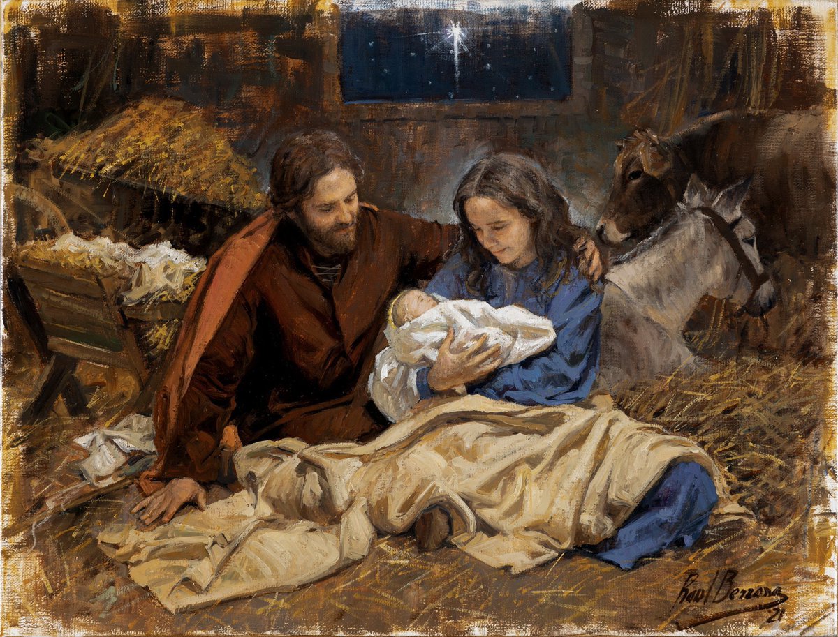 El Amor nació en un madero 
y en el silencio de Navidad, 
una Virgen llevó en su seno 
todo el amor de la humanidad