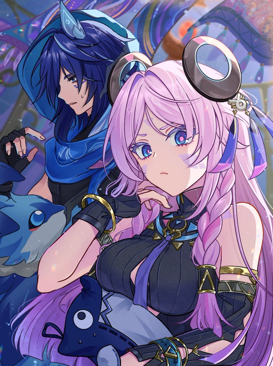 神秘的なのに可愛い2人
#原神 #原神イラスト52