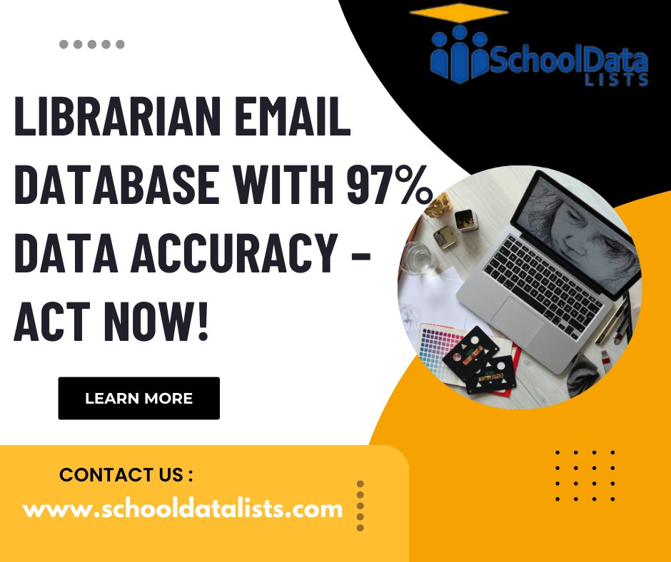 Schooldatalists's tweet photo. Discover our Librarian Email Database with 97% data accuracy, connecting you to verified contacts in libraries nationwide.
https://t.co/ahrHK1Eq7A
#LibrarianEmailList #LibrarianEmailLists #LibraryEmailList #Emails #EmailLists #Education #Schools #Books #SchoolDataLists https://t.co/35EHUH1YZr