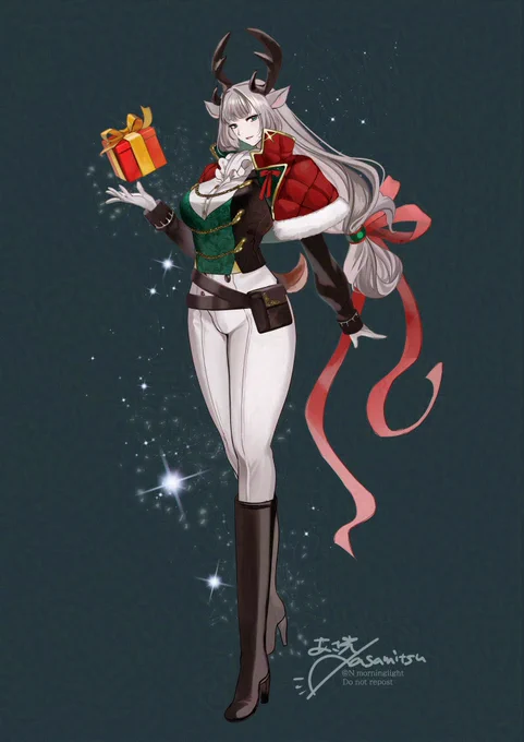 ちょっと早いけどメリークリスマス脚力でどこまでも届けてくれるトナカイお姉さん 