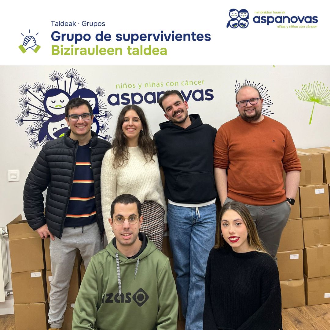 aspanovas's tweet photo. ¡Ello/as son solo algunos de los que forman parte del nuevo grupo de supervivientes de #ASPANOVAS!

“Birsortuak” está dirigido a personas de entre 18 y 35 años para avanzar junto/as, aumentar la conciencia y reducir el estigma del cáncer infantil.🎗️ https://t.co/foN5OiM6l9