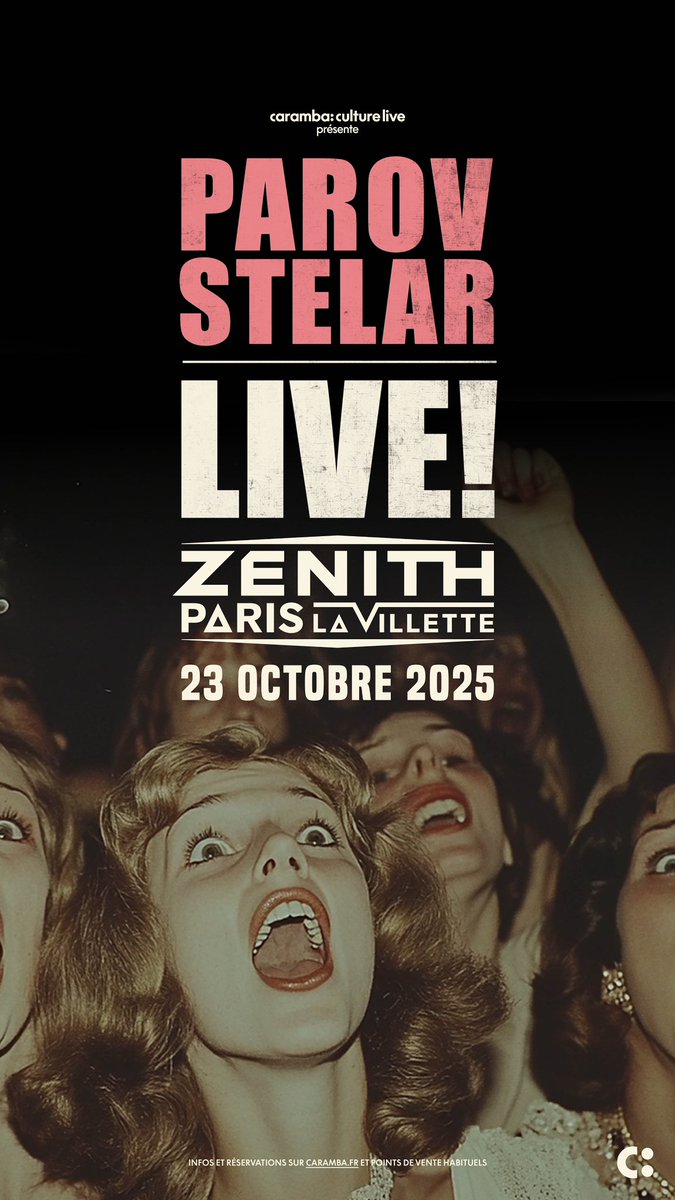 Paris! 🇫🇷 We’ll see you on October 23rd, 2025 at Zenith Paris La Villette. 

Can’t wait to be back – grab your tickets here: caramba.trium.fr/fr/t/ParovStel…

#parovstelarlive #paris #zenithparis
