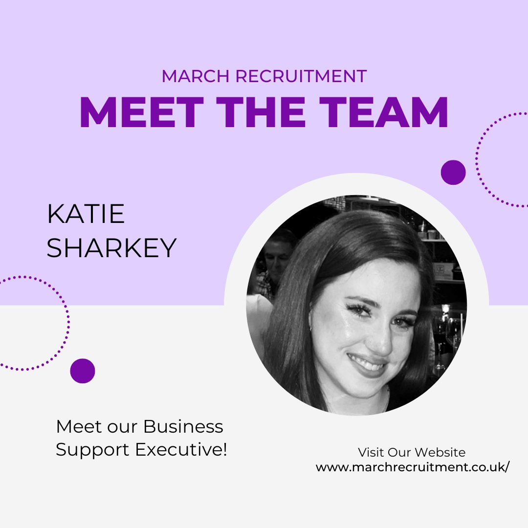 MarchWeybridge's tweet photo. Meet Katie Sharkey, our Business Support Executive at March Recruitment! Since 2021, Katie has wowed us with her talent for connecting, stellar organizational skills, and positivity. With prior experience as a Talent Manager and in retail, she’s a true asset. 

#MarchRecruitment https://t.co/CBJnG2aNzo