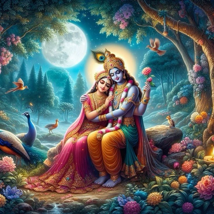"राधा के बिना कृष्ण अधूरे हैं, जैसे प्रेम के बिना जीवन अधूरा है।"
🌿💞
राधे राधे
 जय श्री कृष्ण 
शुभ दोपहर