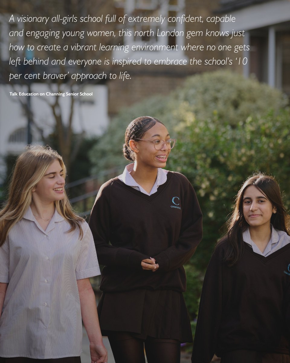ChanningSchool's tweet image. "A visionary all-girls school full of extremely confident, capable and engaging young women, this north London gem knows just how to create a vibrant learning environment where no one gets left behind" Thank you @TalkEducationUK  for visiting our wonderful Senior School!