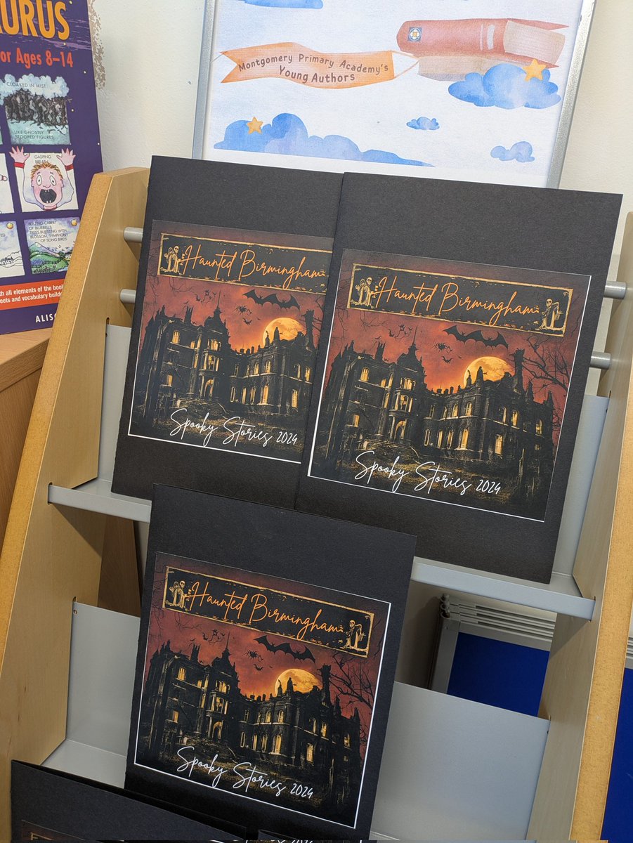 MrsPointon (@mrs_pointon1) on Twitter photo Monty's Young Authors have added their spooky stories to the library. The children are so excited to read their friends' stories 🥰👻 <a href="/MontyAcademy/">Montgomery Primary Academy</a> <a href="/MrsFNisar/">Fozia Nisar</a> <a href="/MissThompsonEd/">Tiyana Thompson</a> <a href="/RSparkes114/">Rachael Sparkes</a> <a href="/Literacy_Trust/">National Literacy Trust</a> Monty's Young Authors have added their spooky stories to the library. The children are so excited to read their friends' stories 🥰👻 <a href="/MontyAcademy/">Montgomery Primary Academy</a> <a href="/MrsFNisar/">Fozia Nisar</a> <a href="/MissThompsonEd/">Tiyana Thompson</a> <a href="/RSparkes114/">Rachael Sparkes</a> <a href="/Literacy_Trust/">National Literacy Trust</a>