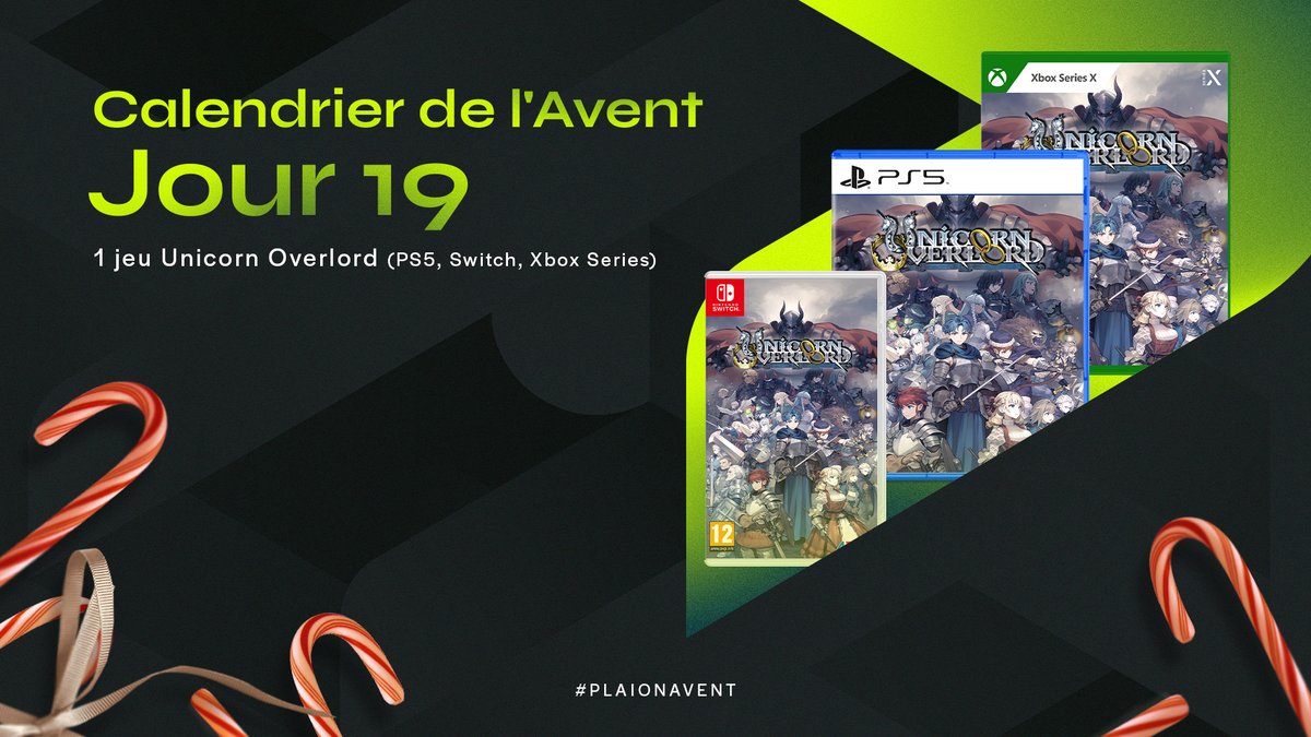 PLAION_FR's tweet image. 🎁 #PLAIONAvent - Jour 19 🎁

Libérez votre royaume et reprenez votre destin en main dans #UnicornOverlord 🦄⚔️

Pour participer :
✅ Follow @PLAION_FR
🔁 RT ce post
✍️Commentez la plateforme de votre choix (Switch, PS5, Xbox)

3 gagnants
TAS le 09/01

#CalendrierAvent #Concours