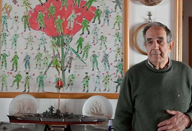 Ha fallecido en Beja el Capitán de Navío Carlos Contreiras, histórico miembro del Movimento das Forças Armadas portuguesas, eligió la canción Grândola Vila Morena como señal para iniciar el 25 de abril, me acogió durante mi exilio en Portugal. Hoy es un día muy triste.