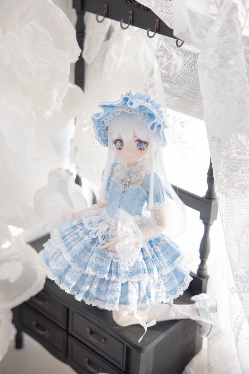 月隠してSP 水色と紺色🥳 これで4色撮影完了 本日20時～よろしくお願い