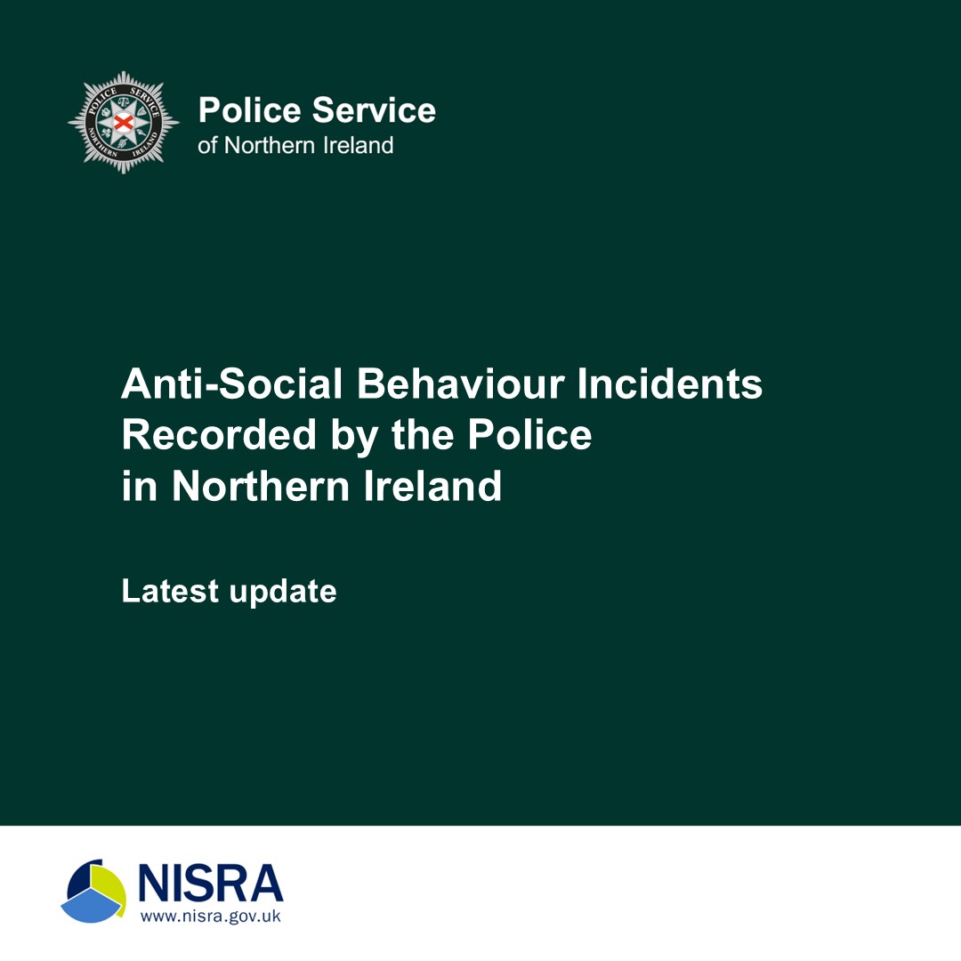NISRA (@nisra) on Twitter photo Anti-Social Behaviour Statistics monthly update to 30th November 2024 has been published today. The publication is available on the <a href="/PoliceServiceNI/">Police Service NI</a> website:
psni.police.uk/about-us/our-pโฆ Anti-Social Behaviour Statistics monthly update to 30th November 2024 has been published today. The publication is available on the <a href="/PoliceServiceNI/">Police Service NI</a> website:
psni.police.uk/about-us/our-pโฆ