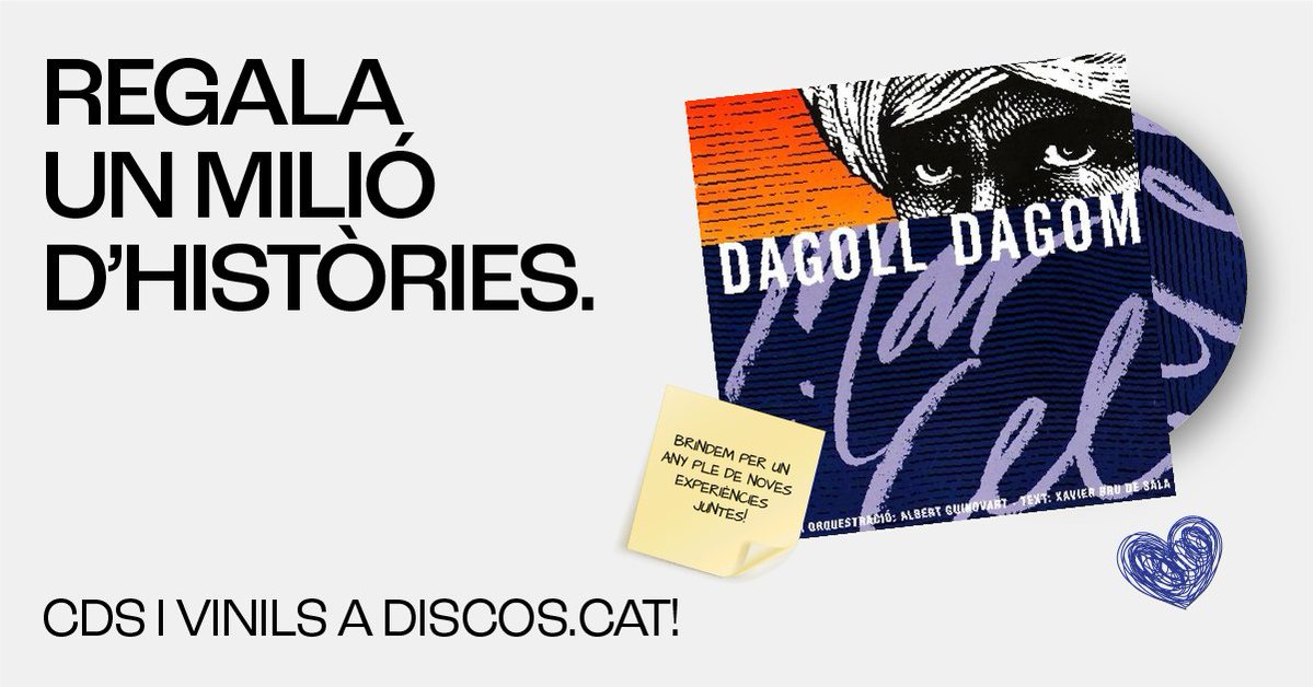 Amb el disc perfecte de fons i un brindis amb una persona especial... tot està més bé! 🥂

CD - discos.cat/disco/2648/mar…